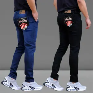Cuci Gudang ISI 1 dan 2 Pcs - Celana Jeans Pensil Skinny Cowok Slimfit Hitam Muda Nevi Size 27-38