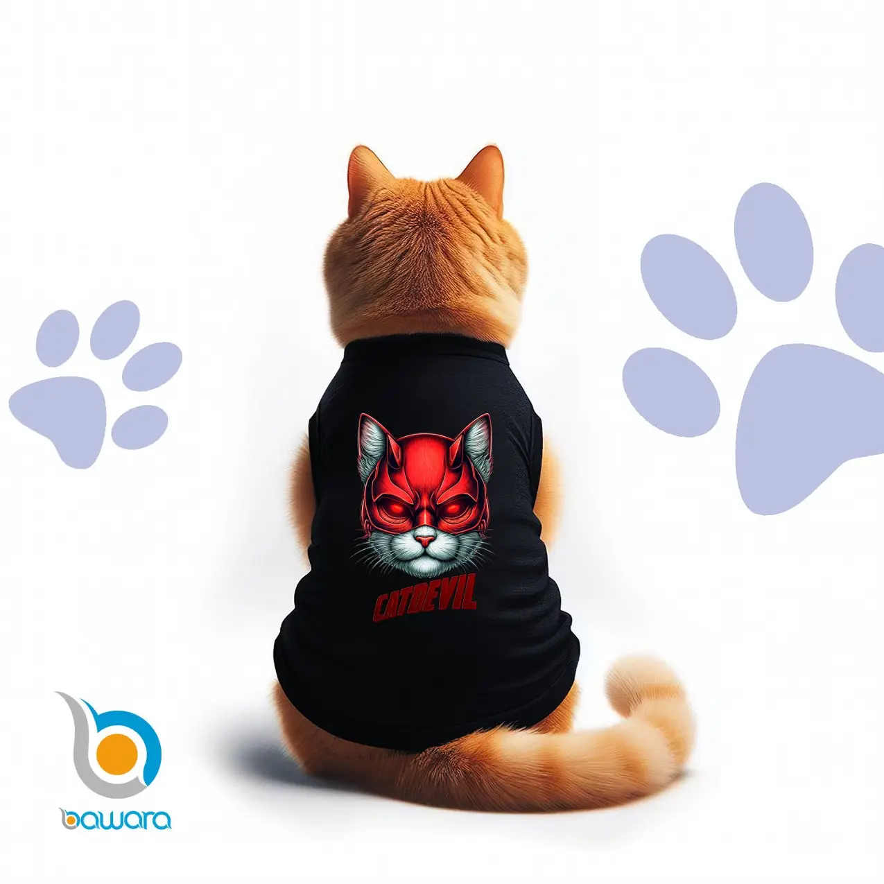 Baju Hewan Peliharaan Motif Lucu Baju Hewan Kucing Kelinci Anjing Bahan Adem Lucu - Gambar Catdevil