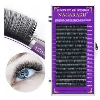 Nagaraku single size eyelash extension 0.05, 0.07 dan 0.10 Bulumata Lashes 4