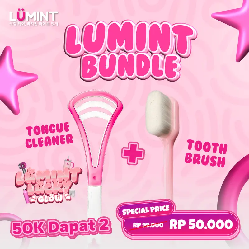 PROMO BUNDLE Lumint Toothbrush Sikat Gigi Selembut Awan untuk Gusi Sensitif + Lumint Tongue Cleaner Pembersih Lidah atasi Bau Mulut 0