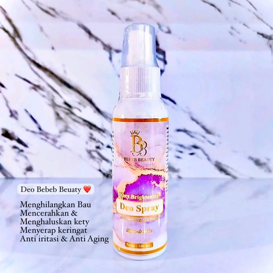 BEBEB BEAUTY DEODORANT SPRAY 100ML MENCERAHKAN KETY & BEBAS BAU