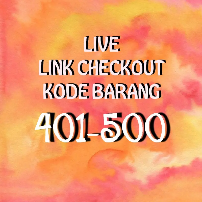 (Kode: 401-500) Link Khusus CO Live 0