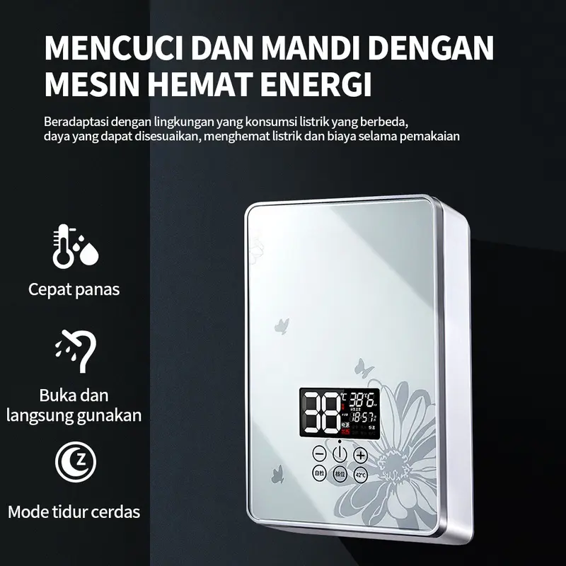 Water heater / pemanas air listrik hemat energi untuk kamar mandi anda / pemanas air listrik instan-nikmati air hangat 4