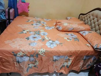 Product Review of Sprei Rumbai Homemade Ukuran 180x200 & 160x200 / Sprei Rumbai Bahan Katun Motif Bunga Aesthetic from R**e M**e 2