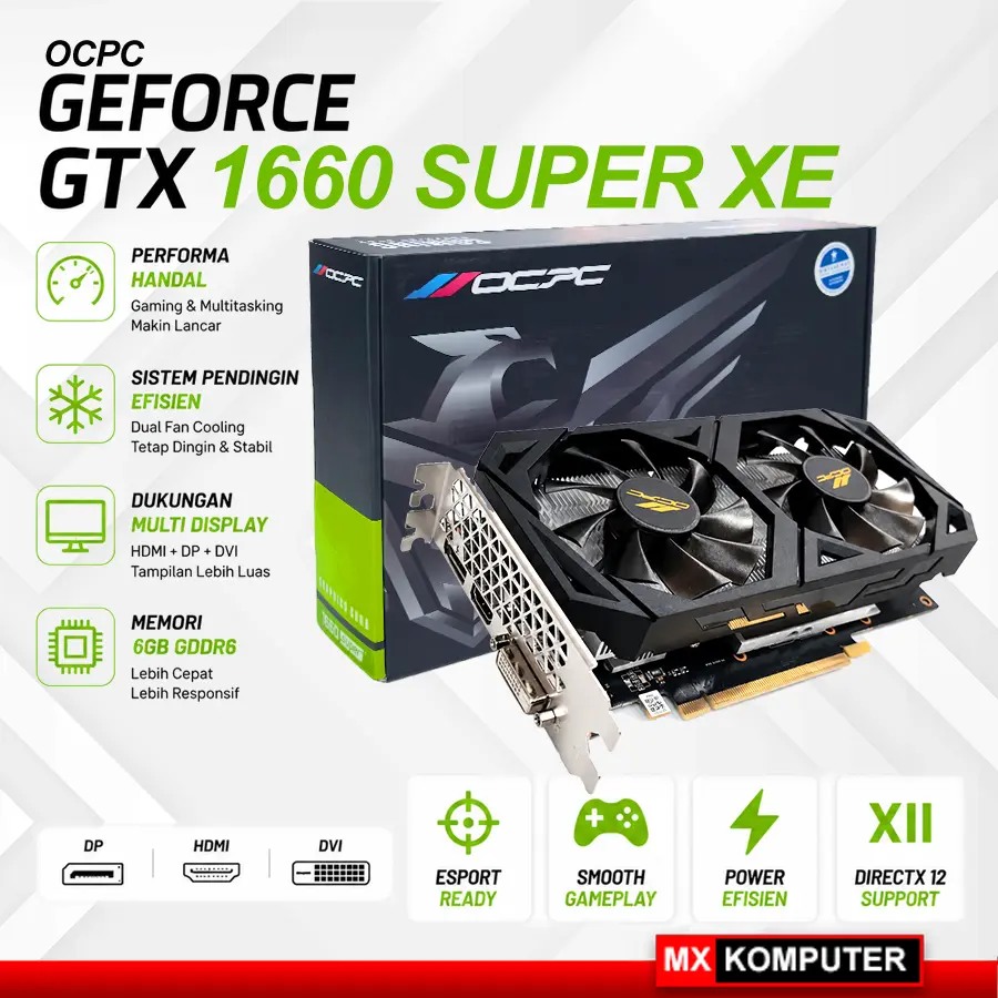 OCPC GeForce GTX 1660 Super XE 6GB GDDR6 VGA GTX1660