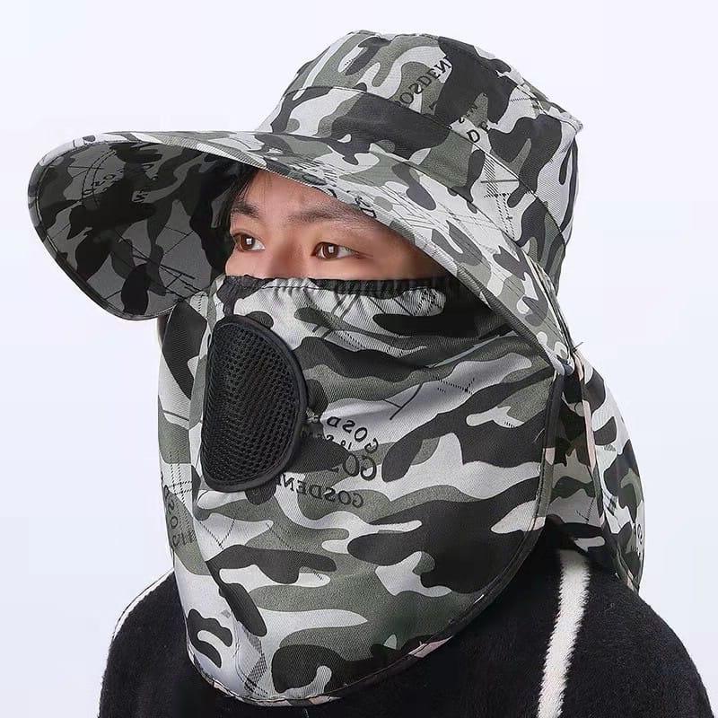 CAHAYA Topi Visor Lipat Anti UV Lebar / Topi Pantai Cadar T23 3