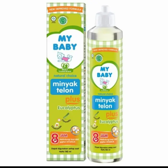 My Baby Minyak Telon Plus 150ML/90ML/60ML/30ML/ANTI NYAMUK Menghangatkan Perut