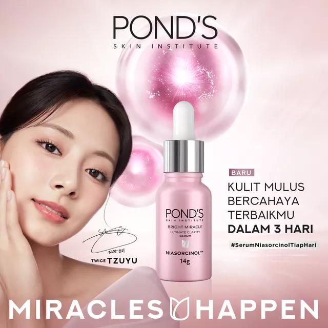Pond's Bright Miracle Ultimate Clarity Night Serum 14G Acid Hitam Kusam Memudarkan 3