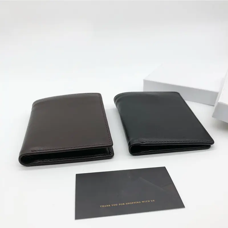 Ví nam da bò nguyên tấm dáng đứng NL Leather độ bền trên 6 năm 6