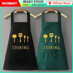 Celemek Masak Kain PVC Apron Memasak Dapur Apron Tahan Air Dan Tahan Minyak / Apron Waterproof Celemek Dapur Masak Waterproof Tebal/Celemek Barista Celemek Anti Air
