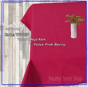 Taplak Meja Kain aneka pilihan ukuran katun cvc polos TPP007-TPP012