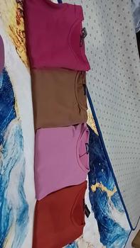 Product Review of Promo Murah 100RB-an dapat 4pcs Kaos Polos Wanita Slim-fit Atasan Lengan Panjang Rib Bawahan Oval Wanita from e**2 1