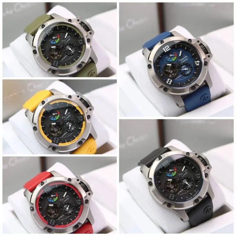 JAM TANGAN AUTOMATIS Alexandre CHRISTIE AC 6295 / AC6295 / 6295 Garansi Resmi 1 Tahun, Rubber & Stainless
