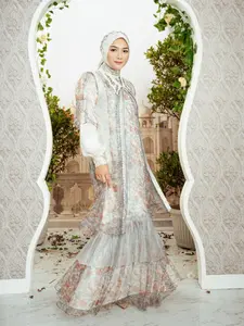 Alcavella - Zaura Dress | Baju Gamis Wanita Muslim Syari Elegan Mewah
