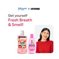 Gambar Bundling LISTERINE Watermelon Mint Antiseptic Mouthwash / Obat Kumur Antiseptik Lawan Bau Mulut - 250 ml + JOHNSON'S Slide Baby Cologne 100 ml - Minyak Wangi Parfum Bayi Aman Untuk Kulit dari Listerine ID Kota Administrasi Jakarta Timur 1 Tokopedia