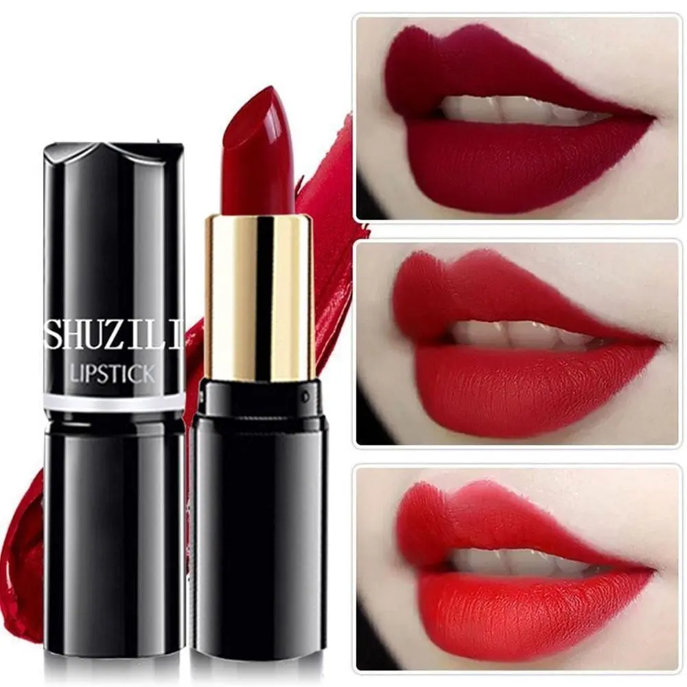 12 Colors Lipstick Women's Waterproof Long-lasting Non-stick G7U6 Lipstick Moisturizing Cup A9J2 Gloss Lipgloss Makeup Cosmetic Matte Glossy Lip Care