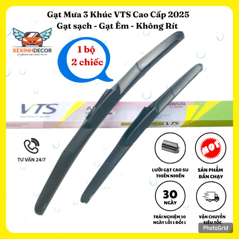 Gạt Mưa Ô Tô 3 Khúc Cao Cấp - Lưỡi Gạt Cao Su Tự Nhiên Bền - Sạch - Êm thế hệ mới | Phụ Tùng Gạt mưa cho các dòng xe: Toyota Hyundai Kia Mazda Mitsubishi Nissan Suzuki Honda Ford Vinfast...!