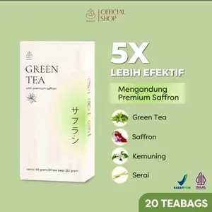 Kalon teh hijau premium saffron greentea