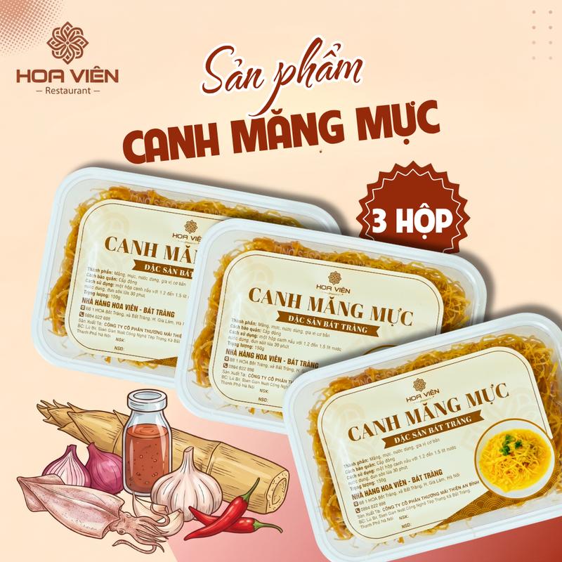Canh Măng Mực Bát Tràng Hoa Viên - Đặc Sản Cổ Truyền, Vị Ngọt Thanh Chuẩn Cỗ…