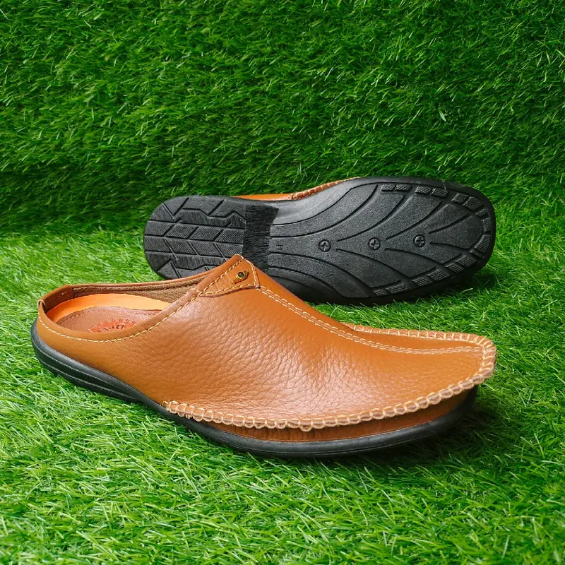SEPATU SANDAL BUSTONG KULIT PRIA DR. IAM 261 TAN ( PRODUKSI SENDIRI ) 3