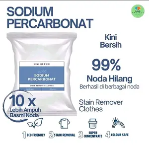 Sodium Percarbonate Powder 100% Oxygen Pembersih Noda Jamur Oli Noda Membandel Pakaian Super Concentrated Eco Friendly Kini Bersih 99% Noda Hilang baju