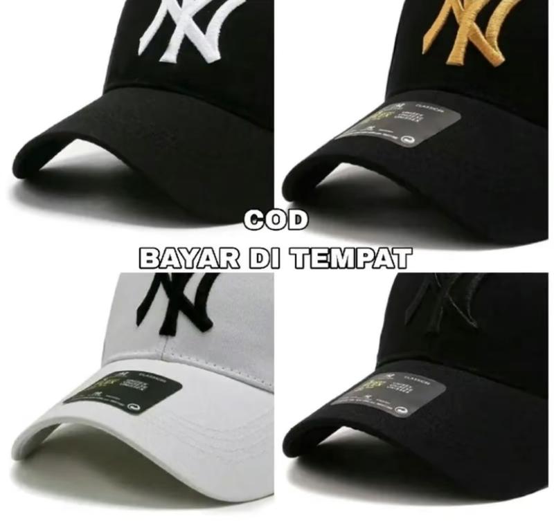 Topi Baseball Distro New york Premium / Topi Casual Bordir Pria Wanita 0