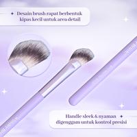 Gambar JUST MISS Mini Fan Brush W12 - Blending, Kuas Make Up, Brush Highilighter Kipas, Peralatan Dandan, Original dari justmiss.id Kab. Tangerang 4 Tokopedia
