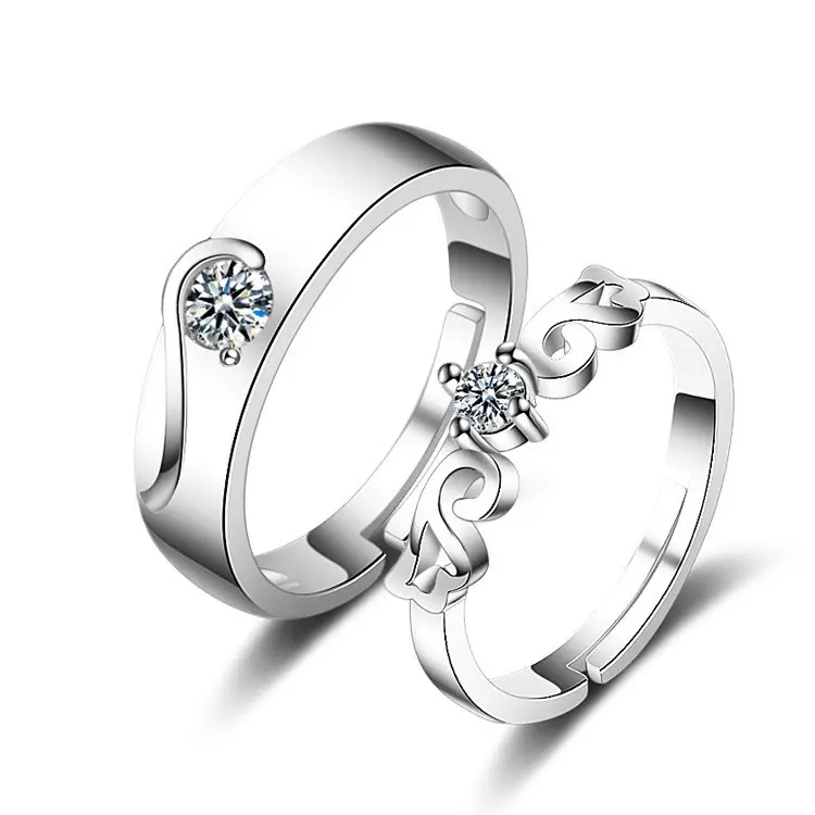 Ladamai 1 Buah Cincin Pasangan Silver / Cincin Pengantin / Cincin Couple / Cincin Pernikahan 4
