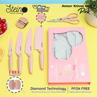 Gambar Pisau Dapur Steincookware Diamond & Amour Knives - [6 in 1 Pisau Set] - Pink dari Toko Perkakasku Os Kota Administrasi Jakarta Pusat 2 Tokopedia