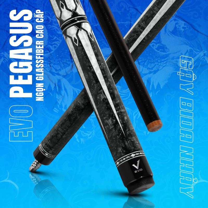  Gậy Bida Nhảy EVO PEGASUS - MOONSHADOW - Ngọn Glass Fiber Cao Cấp - Chính Hãng 