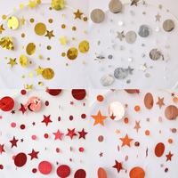 Gambar 1 Set Hiasan Renteng Metalik Glitter Bulat Bintang Hati Banner Plastik Kertas Kilap Gantungan Dekorasi Ulang Tahun Gantung Bundar - STAR Gold dari DEPARCEL RIBBON Kota Malang 5 Tokopedia