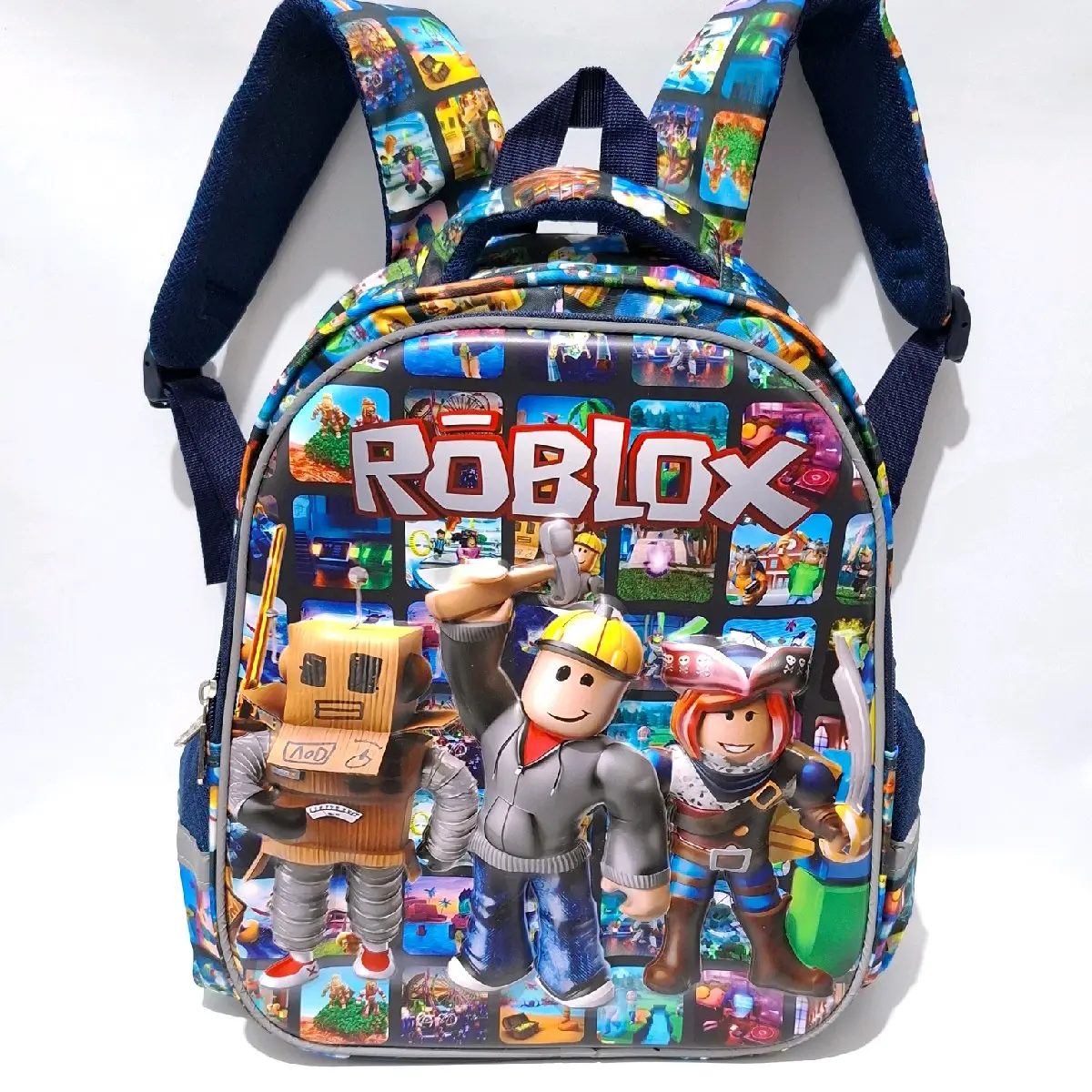 Tas Sekolah Anak Laki Laki TK Karakter Roblox HSD RM 13 Inch Motif Timbul 3 Dimensi Ransel Fashion