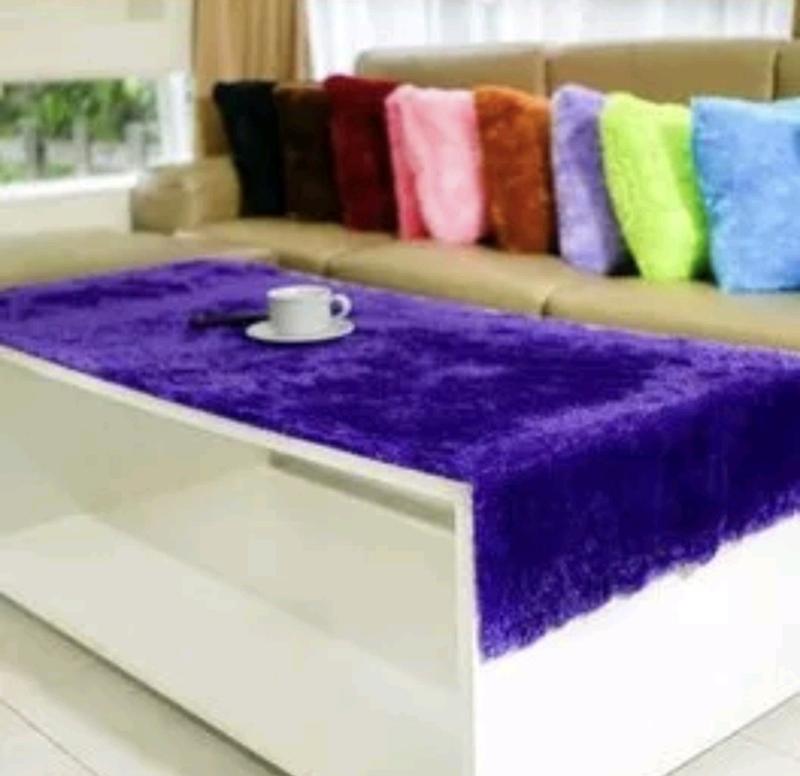 Product Introduction of taplak meja polos ukuran 75cm x 45cm TAPLAK MEJA TAMU BULU RASFUR Kain 5