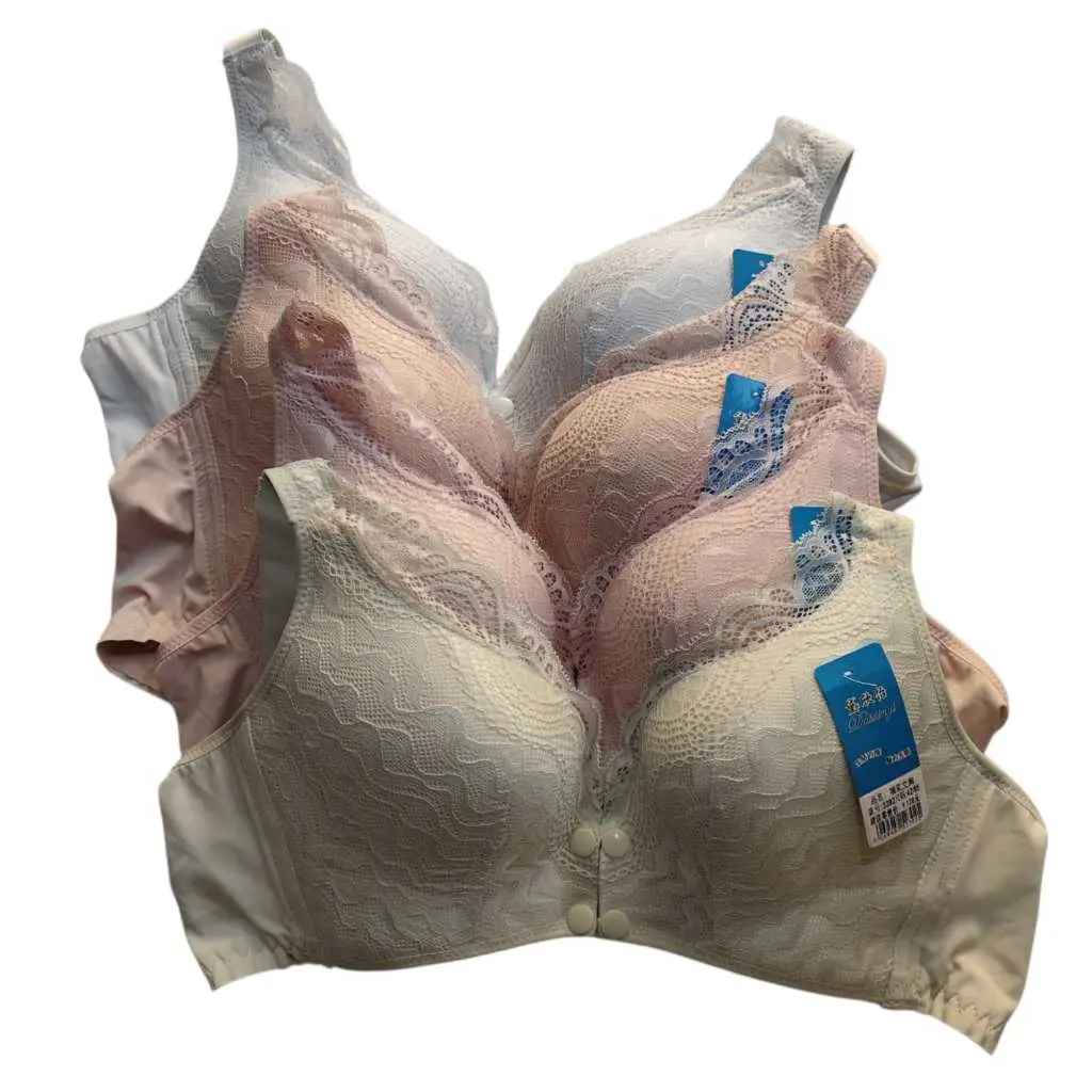 Berandafashion BH Bra pakaian dalam Renda jumbo  Menyusui Maternity brukrat kancing depan size 34-42