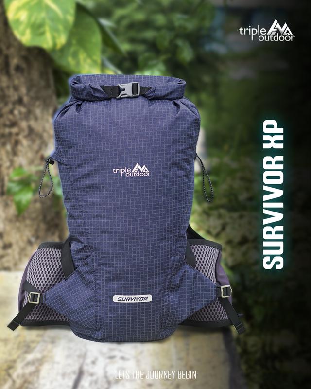 SURVIVOR XP - BACKPACK ULTRALIGHT WATERPROOF , BACKPACK TRAIL RUNNING, BACKPACK SEPEDA, BACKPACK SUMMIT ATTACK SURVIVOR 18LT ORIGINAL PRODUK BY TRIPLE OUTDOOR Anti Air Uniseks 0
