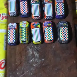 10 pcs Mainan Anak Mobil Mini Bahan Besi ringan Alloy Pullback Set - Toy, Hadiah, Plastik