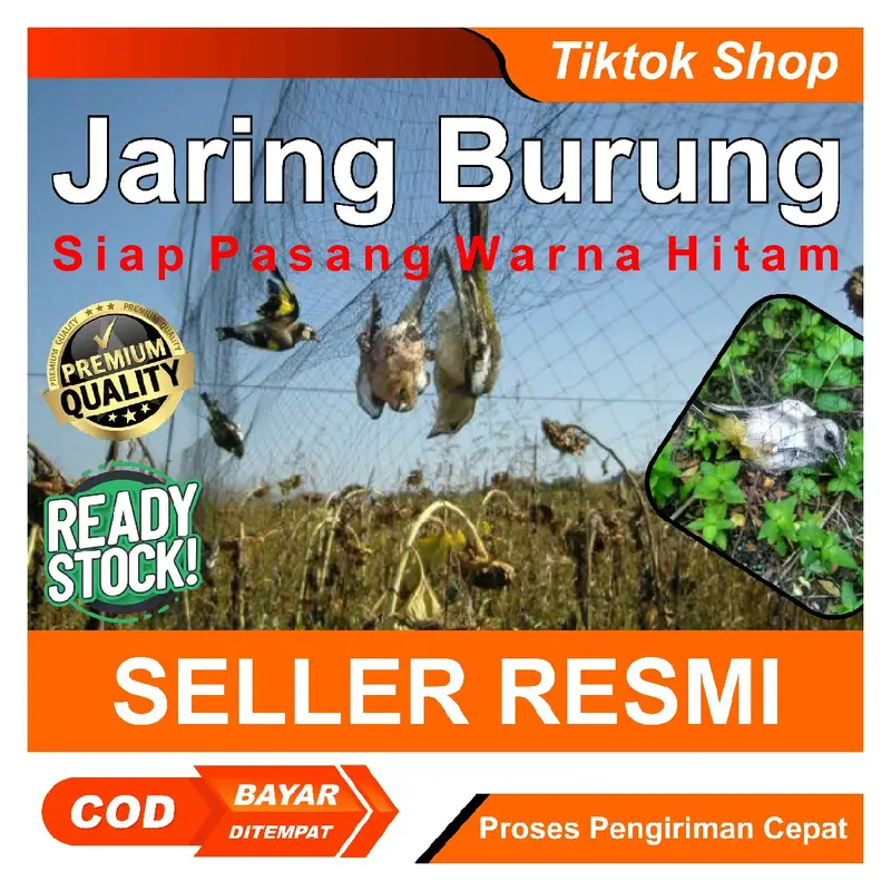 jaring/jaring burung/Jaring burung kecil/jaring burung kutilang/jaring burung siap pakai warna hitam 0