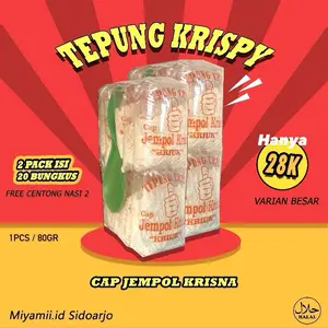 2Pack PAKET HEMAT BESAR || Tepung Crispy Cap Jempol Krisna KRIUK