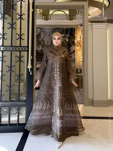 2648 ABAYA PRINTING SS MEWAH 2 IN 1 OLIVE