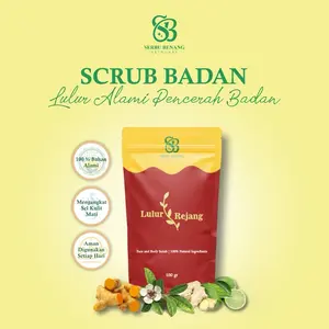 Serbu Benang Lulur Rejang 250 gr Whitening Scrub Pemutih Kulit Badan Bahan Alami