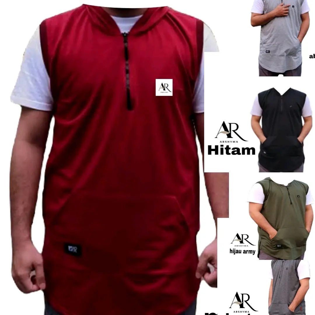 ROSAL HOODIE/ROMPI SOLAT ROSAL HOODIE/BAJU MUSLIM PRIA/ATASAN MUSLIM PRIA/BAJU KOKO PRIA LOGO AR [ARSHYMA]