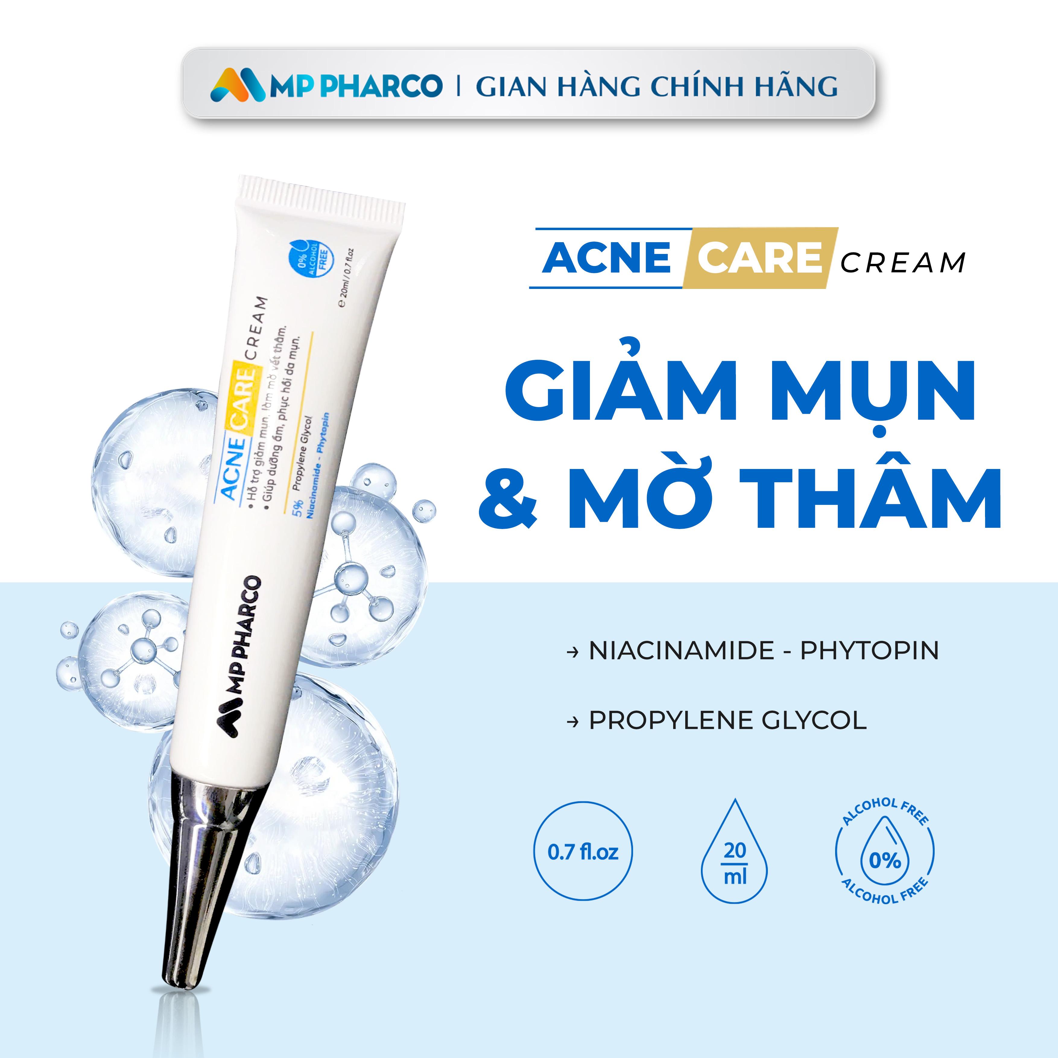 K63 Kem Mụn MP Pharco Acne Care Hỗ trợ cải thiện da mụn ,giúp sáng da cải thiện vết thâm mụn 20ML