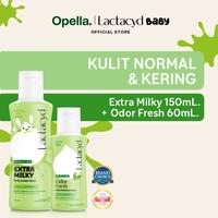 Gambar Lactacyd Baby Extra Milky 150mL + Lactacyd Odor Fresh 60mL - Sabun Bayi Ekstra Melembabkan dari Opella Indonesia Kab. Tangerang 1 Tokopedia