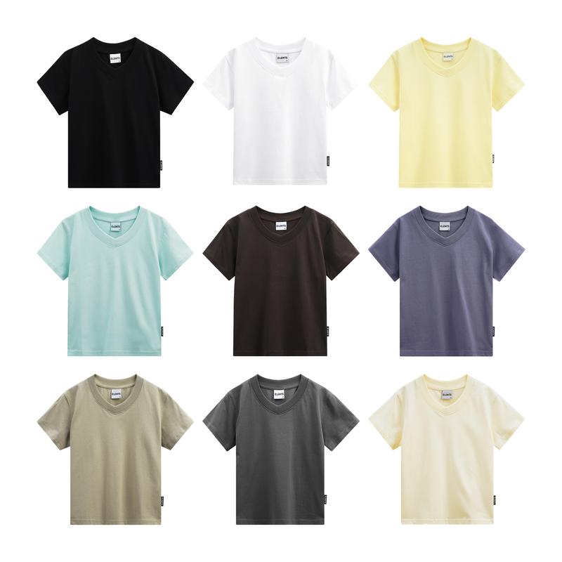 HÀNG MỚI VỀ Áo Thun Nữ Trơn Cổ Tim Form Body Fit Cotton 240gsm ELENTS Doré ESST085