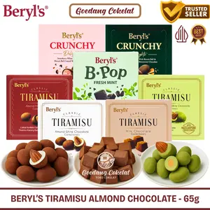 Beryl's Classic Tiramisu Almond Green Tea Milk White Chocolate 65g Beryls Coklat Cokelat Malaysia