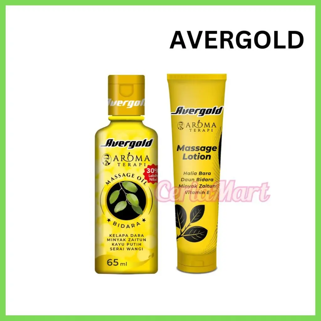 AVERGOLD AROMATERAPI MASSAGE OIL 65ML / LOTION 150ML