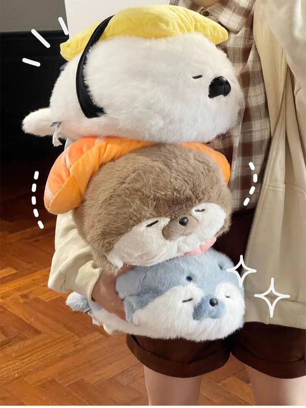 Gấu Bông Hải Cẩu Sushi Dễ Thương – Thú Nhồi Bông Mềm Mại Cao Cấp – Gối Ôm Gấu Bông Ngủ Quà Tặng Sinh Nhật Cho Bé Trai Gái