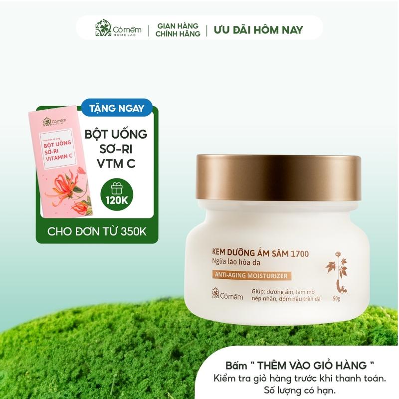Kem dưỡng ẩm da mặt Sâm 1700 Ngừa Lão Hoá da Giúp Mờ Nếp Nhăn Và Đốm Nâu Cỏ Mềm 50g Skincare Làm Đẹp Da Dưỡng Da Dưỡng Da Mặt Chăm Sóc Da