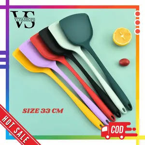 Spatula Silicon Tahan panas Large 33 Cm Warna / Spatula Silikon Tahan Panas / Spatula Bahan Silikon