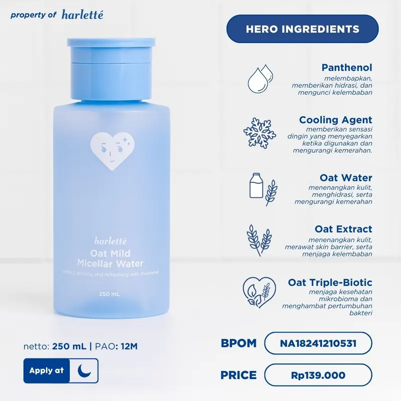 Harlette Oatmilk Bundle [COMPLETE PACK] | 6 PRODUK untuk Kulit Oily, Kombinasi, dan Acne Prone, Mencerahkan, Skincare Wajah, Berjerawat 1